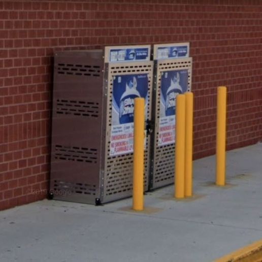 Download STL file HO Scale LP Gas Tank Exchange Cage for Model Railroad